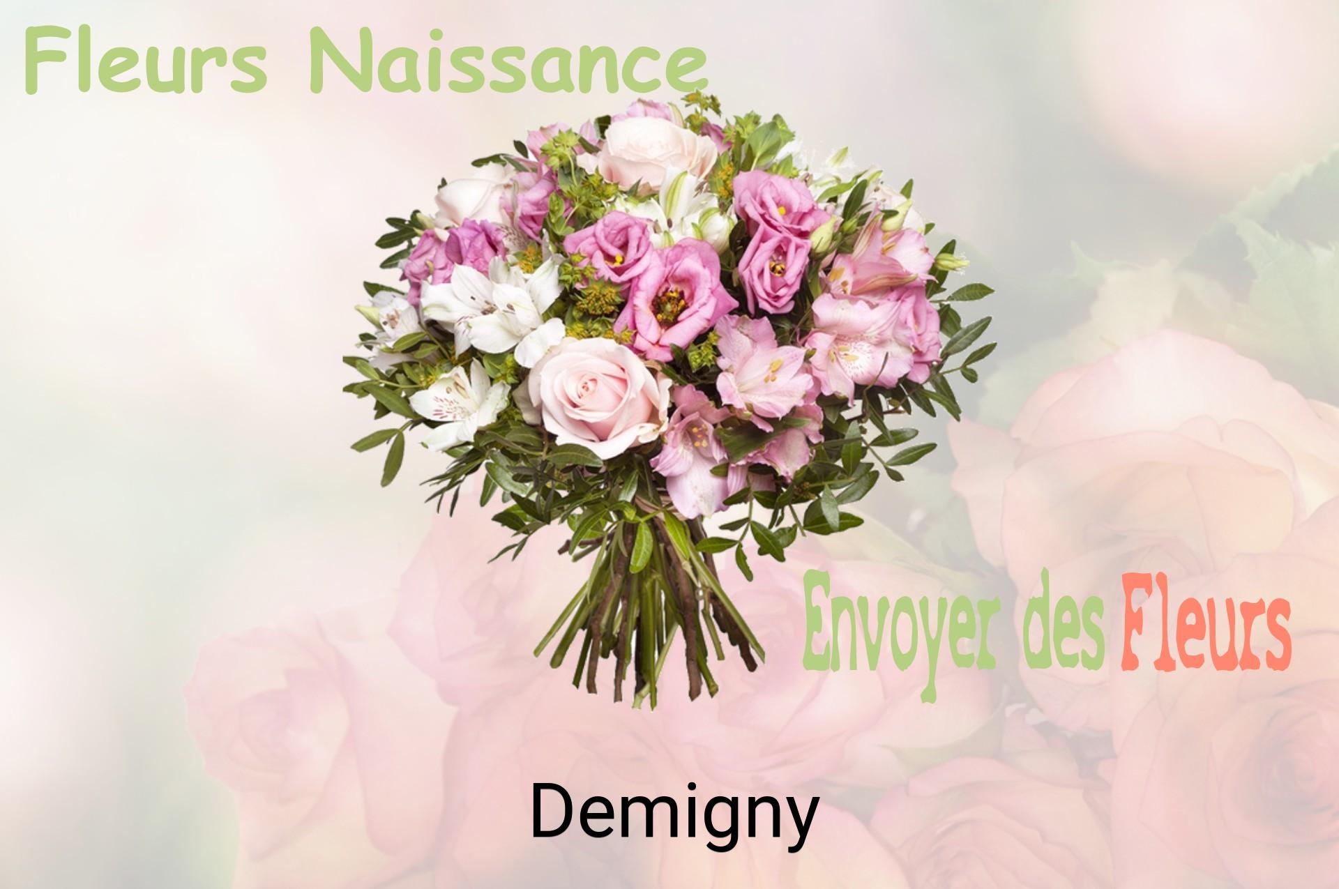 Bouquet de fleurs de naissance livré à Demigny